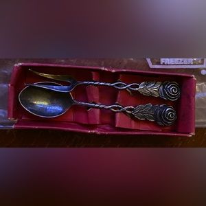 1941 Silver Pickle Spoon & Fork Set